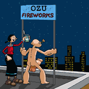 le feu d'artifice